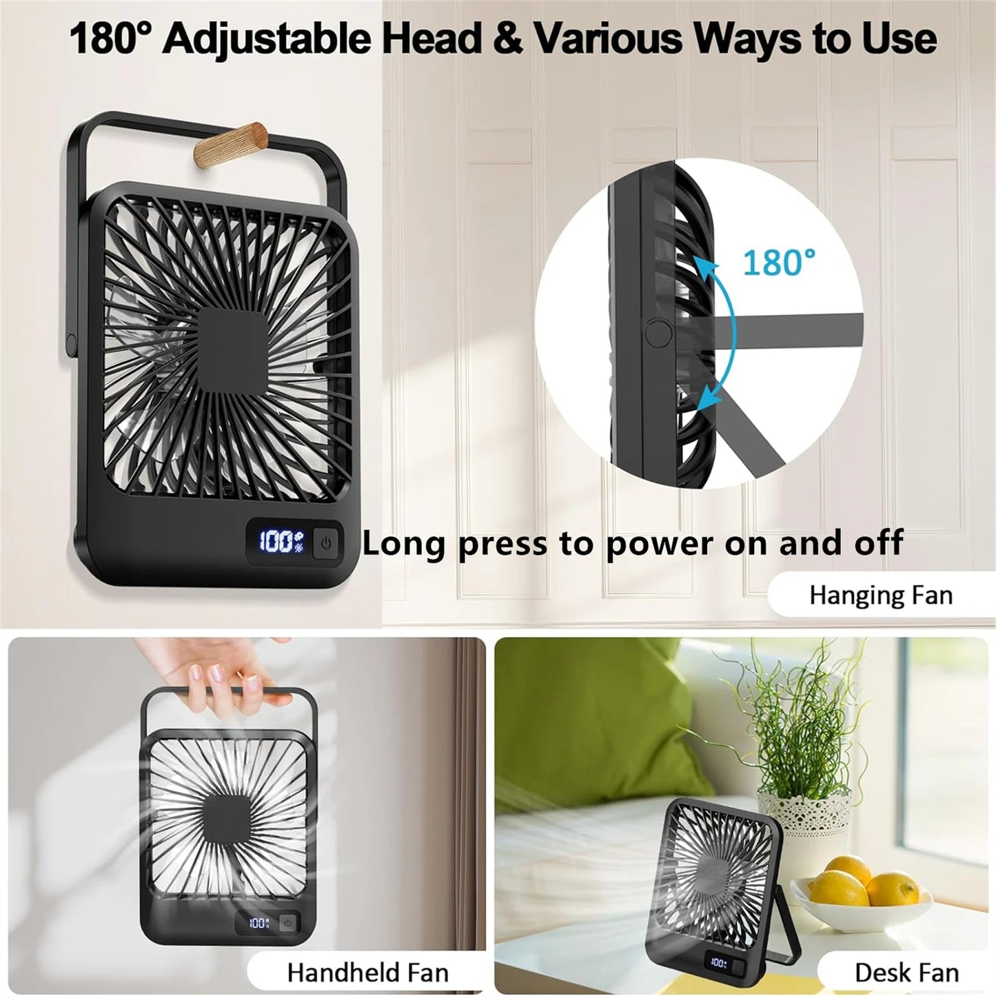 Le Bureau Frais - Ventilateur de Bureau Silencieux et Pliable